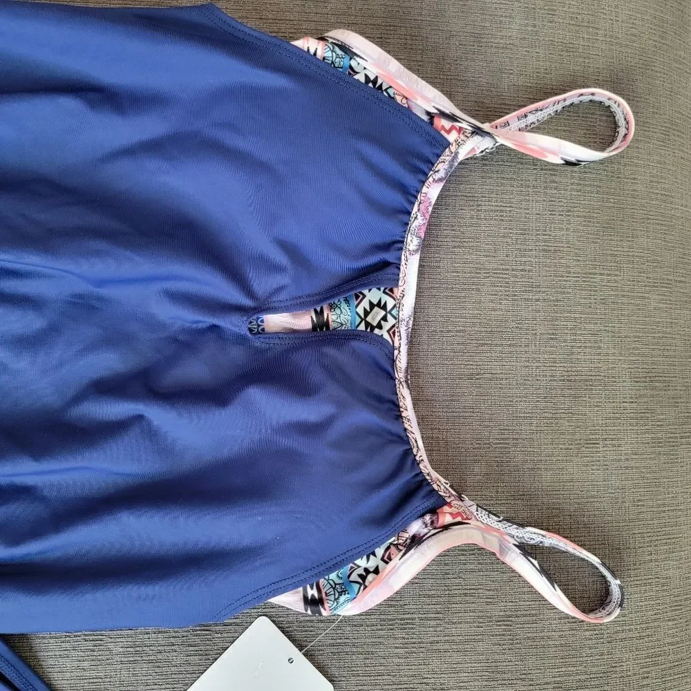 Next Retrograde Double Up Tankini Top and Bottom size SMALL
